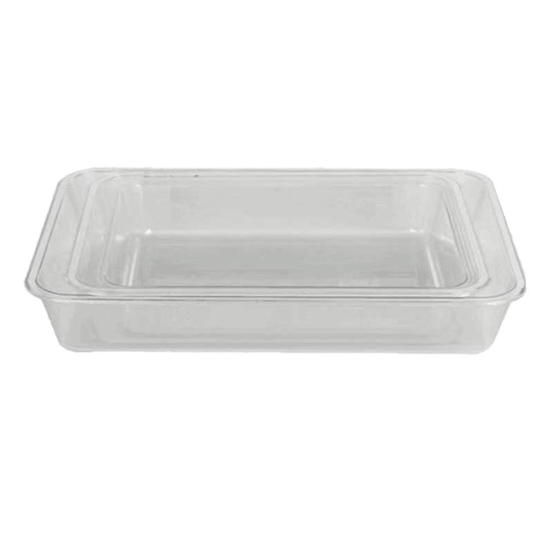 亚克力透明塑料冰盘加厚长方形点心凉菜托盘冰冻饺子盘糖果展示盒