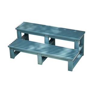 防腐木阶梯凳踏步登高梯实木室外家用楼梯飘窗台阶脚踏户外二步梯