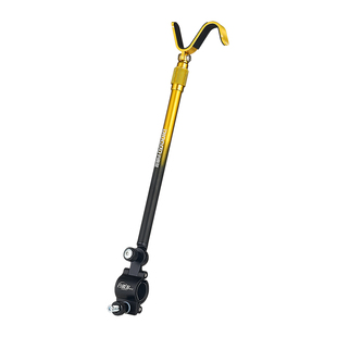 钓趣多炮台后挂支架天线加厚铝合金防滑钓鱼竿挂S型架杆支架配件