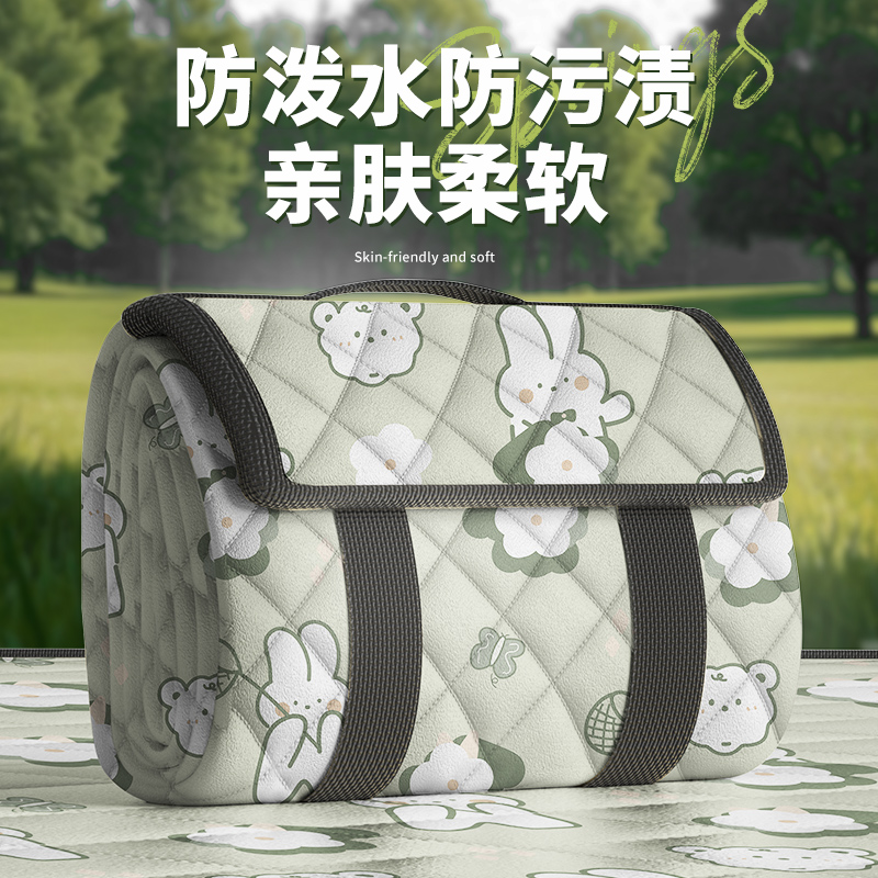 户外野餐垫防潮垫加大加厚便携野炊露营帐篷坐垫防水草坪垫子地垫