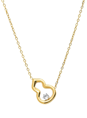 LADYB葫芦项链福禄双全锆石镶嵌