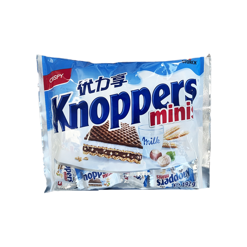 Knoppers榛子威化饼干250g德国