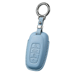 红旗H5真皮钥匙套HS5山羊皮HS3PHEV全包H6 HS7 EH7 H9 HQ9 天工08