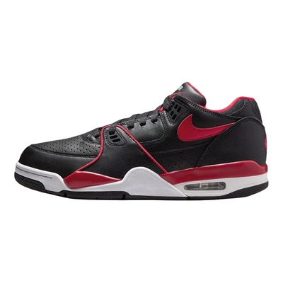 Nike Air Flight 89 Low Bred 男女黑红色低帮篮球鞋 FZ3045-001