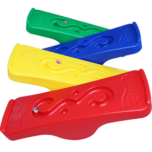 儿童感统平衡训练器材跷跷板幼儿园玩具平衡台家用平衡木摇滚带球