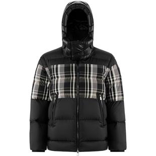 【鹅绒】波司登PUFF系列可脱袖定制印花拼接厚羽绒服男一衣多穿