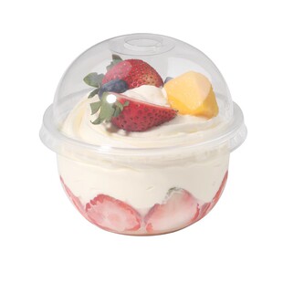 网红胖胖蛋糕杯U型360ml500ml饮料果汁奶茶咖啡波波杯贴纸甜品盒