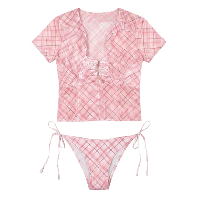 诗凯迪分体比基尼裙四件套泳衣女