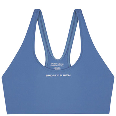 [春夏新品]Sporty&Rich 女士雾蓝色外穿塑形修身运动健身内衣