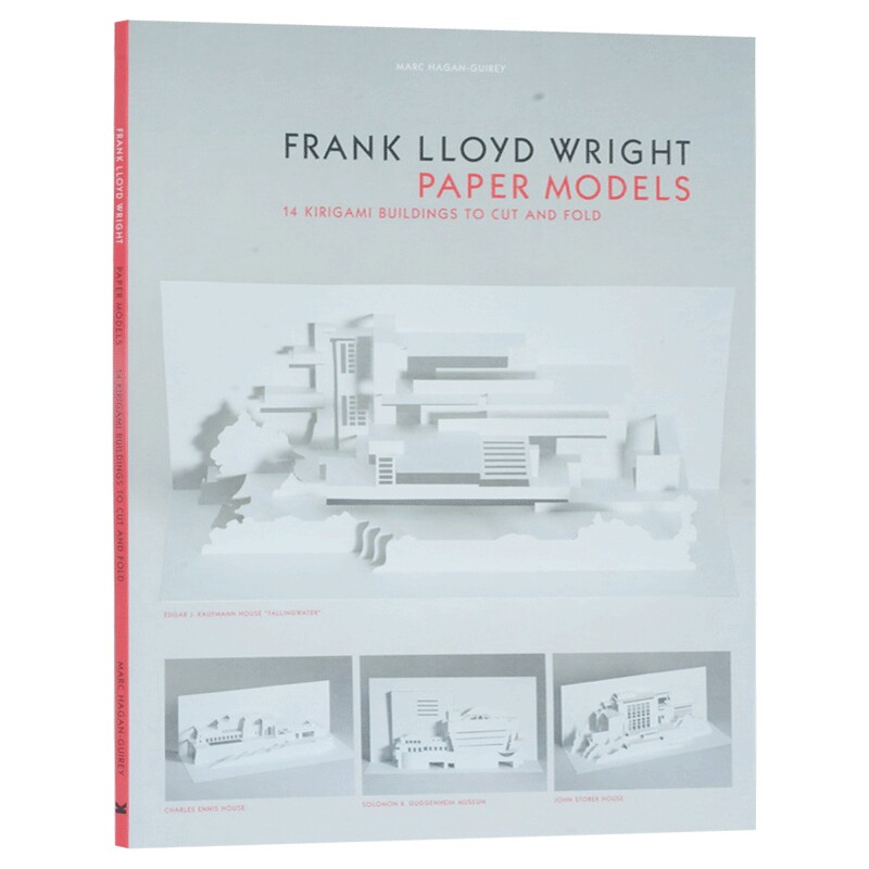 Frank Lloyd Wright Paper Models: 14 Kirigami Models to Cut and Fold 弗兰克劳埃德赖特纸模型:14切割和折叠剪纸模型