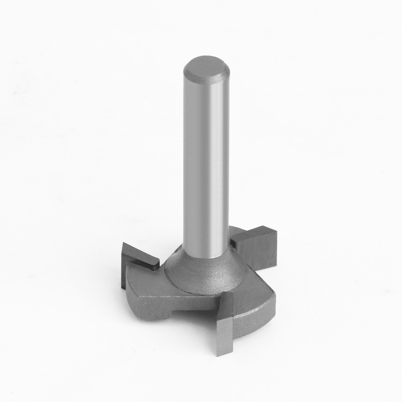 1/4柄三刃T型刀槽口刀开槽刀木工铣刀拉槽铣刀T型榫刀木工锣铣刀