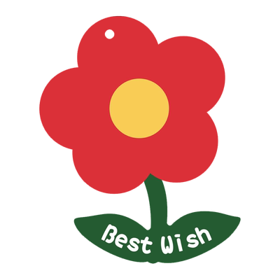 生日快乐圆形吊卡异形卡片