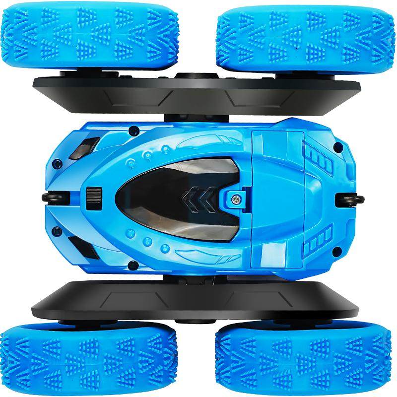 儿童遥控车赛车男孩无线遥控汽车电动充电高速特技旋转翻滚车玩具