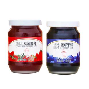 丘比蓝莓酱果酱草莓酱苹果涂抹面包酱水烘焙专用早餐酸奶吐司酱特