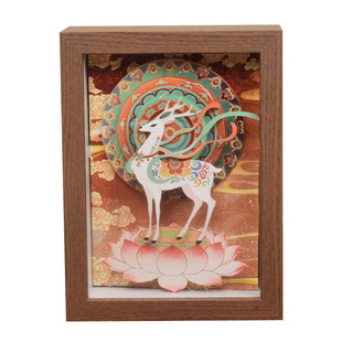 春节手工礼品纸雕灯相框画diy材料新年国潮风新中式文创团建沙龙