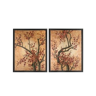 卡斯特兰高级感做旧手绘中古风新中式客厅装饰画入户玄关挂画7511