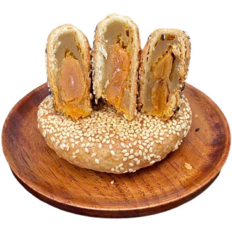 板栗蛋黄月饼酥脆皮温州特产