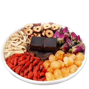 红糖姜枣茶桂圆红枣枸杞玫瑰花茶大姨妈官方旗舰店独立气血食材