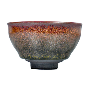 吴志勇建盏束口万物生8.5 建阳建窑陶瓷茶器茶杯送礼盒装主人杯