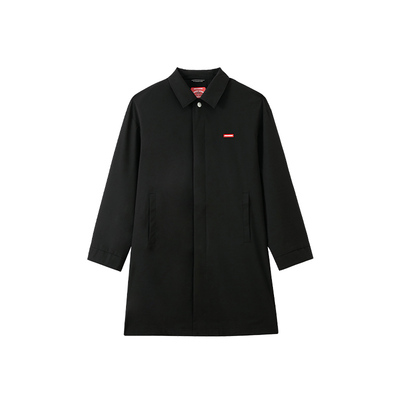 sprayground翻领中长款撞色风衣