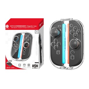良值Switch2OLED左右分体手柄收纳壳ns Joycon手柄盒保护壳水晶壳