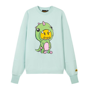 drew house dinodrew小恐龙圆领拼接卫衣25秋季男女同款