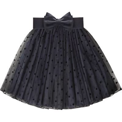 温柔质感波点网纱蓬蓬半身短裙