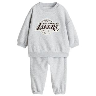 【NBA】HM童装男婴套装2件式冬季圆领卫衣卫裤1307485