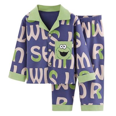 纯棉卡通棉春秋儿童睡衣