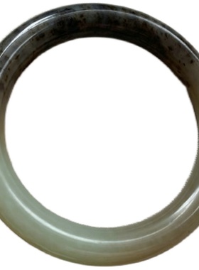 【糖三彩】新疆和田玉且末料 糖玉三色手镯 复古美极具诗情画意