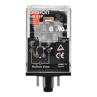 原装OMRON欧姆龙MKS2P MKS3P AC220V DC24V8脚11脚继电器PF113A-E