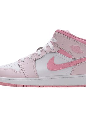 Nike耐克休闲鞋女鞋运动鞋Air Jordan1Mid AJ1乔1中帮篮球鞋板鞋