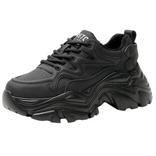 大东女鞋老爹鞋2026春季百搭厚底休闲运动鞋厚底圆头鞋0302