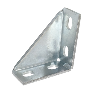 三角支架抗震立体带孔角码90度直角连接件C型钢四孔包角加强支撑