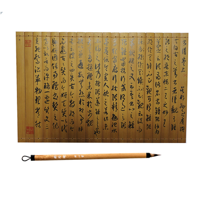 竹简写字空白雕刻DIY竹简书签