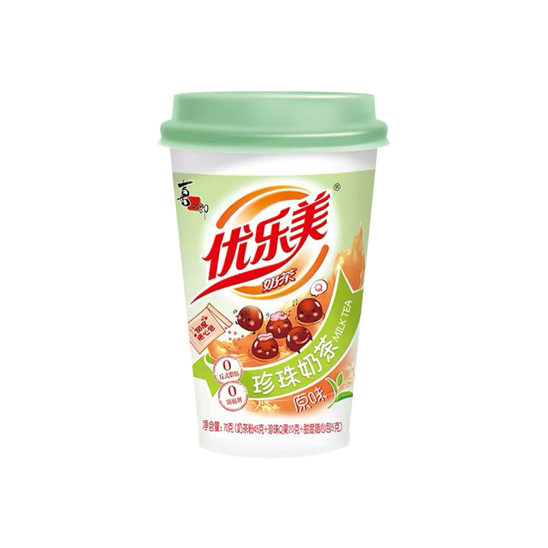 优乐美珍珠奶茶杯装70g速溶冲饮品原味草莓香芋喜之郎代餐椰果