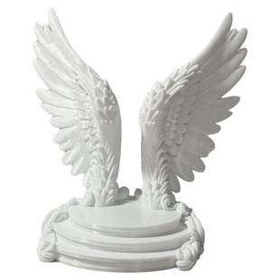 小公仔展示底座手办潮玩泡泡玛特白色翅膀 天使之翼