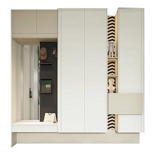 金牌衣柜奶油家具整体走入式衣柜子家用卧室衣橱全屋定制