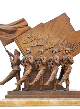 大型军事特种兵文化玻璃钢户外