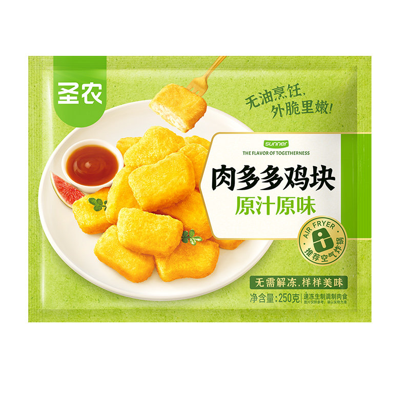 圣农原味鸡块无油烹饪|632人收藏