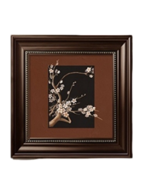 中古装饰画梅兰竹菊高级感