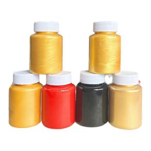 金粉漆金色油漆石材石头专用描金漆不掉色墓碑碑文石碑描字金箔漆