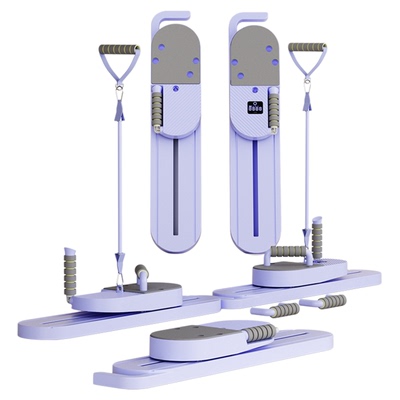 分体式多功能健腹板滑雪机瘦腿健腹轮自动回弹瘦肚子健身卷腹神器