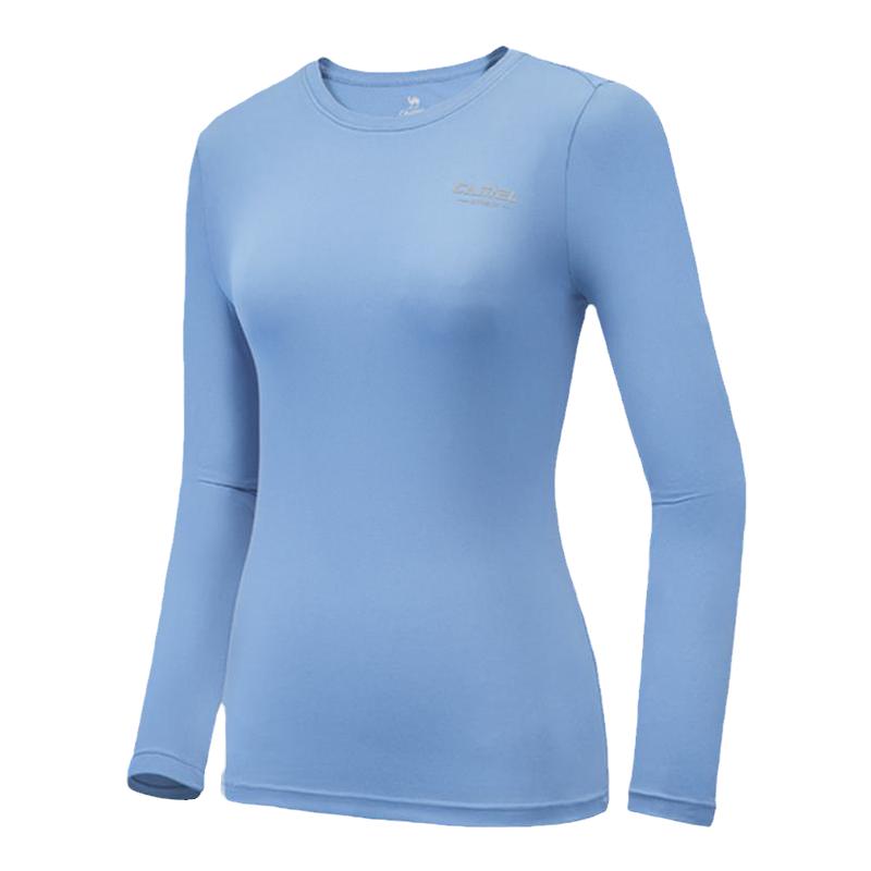 骆驼速干上衣女春夏防晒跑步训练服宽松长袖瑜伽健身快干运动T恤