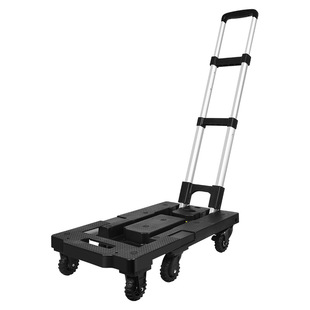 易牌轻便手推小车家用拉货搬运手拉车万向轮可伸缩学生专用拉杆车