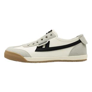 回力帆布鞋男夏季透气休闲板鞋一脚蹬免系带运动软底小白德训布鞋