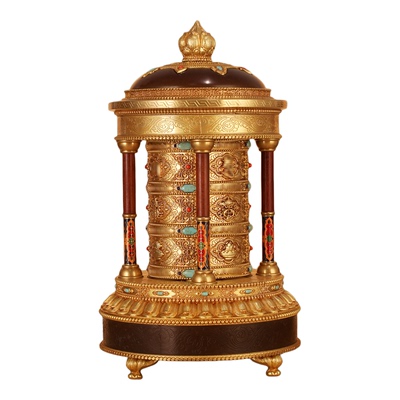 慧宝纯铜藏族转经简插电