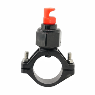 塑料拼合夹管喷嘴座双夹扣锥形黑色锁扣夹扣喷头清洗喷淋扇形喷头