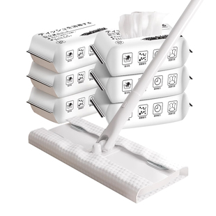 拖地抹布一次性加厚擦木地板拖布夹布大号懒人平板无水印替换布头