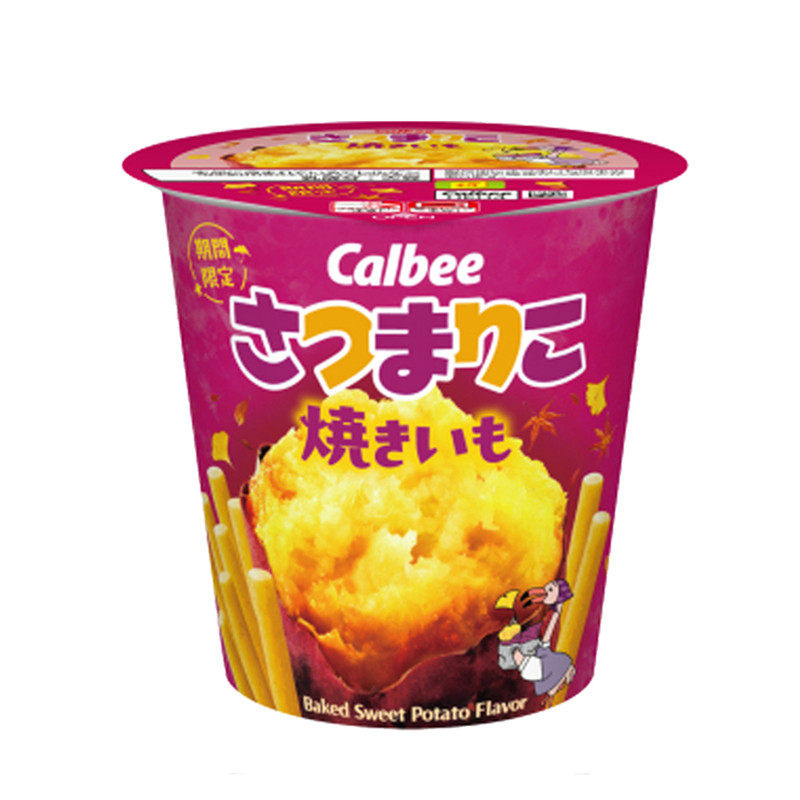 销量过万日本Calbee卡乐比薯哆口薯条黄油沙拉芝士味杯装土豆泥